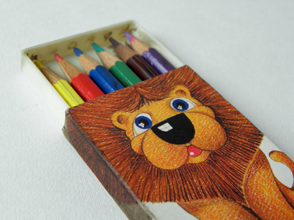 Safari - 6 crayons de couleur