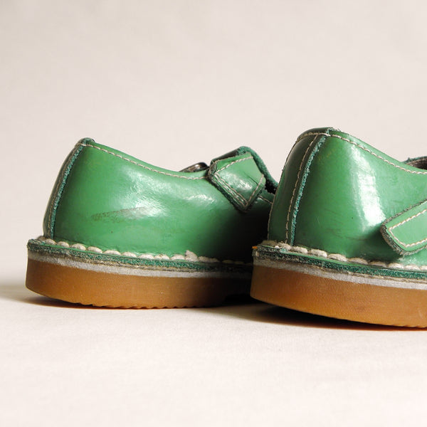 Chaussures cuir vert - pointure 23
